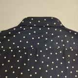 GRANDMA MAMA DAUGHTER ドットラウンドカラーシャツ 定価19800円 GS2011171 ブラウス シャツ ネイビー レディース グランマママドーター【中古】6-0129M∞