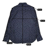 GRANDMA MAMA DAUGHTER ドットラウンドカラーシャツ 定価19800円 GS2011171 ブラウス シャツ ネイビー レディース グランマママドーター【中古】6-0129M∞