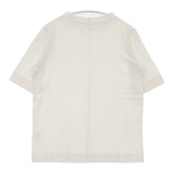 LAITERIE 新品 USE天竺5分袖ボトルネックTシャツ 定価4950円 コットン Ｔシャツ カットソー アイボリー レディース レイトリー【中古】6-0421S△