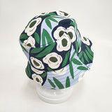 UNIQLO/marimekko コットン 花柄 バケットハット 帽子 ハット グリーン ネイビー レディース ユニクロ/マリメッコ【中古】6-0306G◎