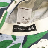 UNIQLO/marimekko コットン 花柄 バケットハット 帽子 ハット グリーン ネイビー レディース ユニクロ/マリメッコ【中古】6-0306G◎