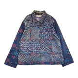 TANTRUMS タントラムズ 90s- インド製 ヴィンテージ デザインジャケット サイズXXL デニムジャケット ブルー パープル レディース【中古】5-1210M♪