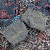 TANTRUMS タントラムズ 90s- インド製 ヴィンテージ デザインジャケット サイズXXL デニムジャケット ブルー パープル レディース【中古】5-1210M♪