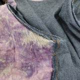 TANTRUMS タントラムズ 90s- インド製 ヴィンテージ デザインジャケット サイズXXL デニムジャケット ブルー パープル レディース【中古】5-1210M♪