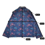 TANTRUMS タントラムズ 90s- インド製 ヴィンテージ デザインジャケット サイズXXL デニムジャケット ブルー パープル レディース【中古】5-1210M♪