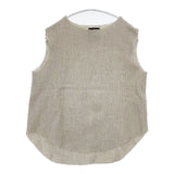 DOT MELT ベルト付き ノースリーブニット ベスト グレージュ レディース ドットメルト【中古】6-0114T∞