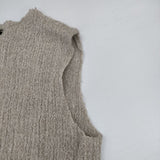 DOT MELT ベルト付き ノースリーブニット ベスト グレージュ レディース ドットメルト【中古】6-0114T∞