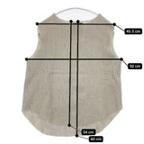 DOT MELT ベルト付き ノースリーブニット ベスト グレージュ レディース ドットメルト【中古】6-0114T∞