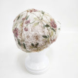 Barairo no Boushi バラ色の帽子 花柄ファーキャップ 定価14850円 キャップ ベージュ レディース バラ色の帽子【中古】5-1215T◎