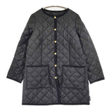 Traditional Weatherwear ARKLEY W/D HOOD サイズ34 フード付 キルティング コート ブラック レディース トラディショナルウェザーウェア【中古】5-1219T♪
