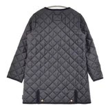 Traditional Weatherwear ARKLEY W/D HOOD サイズ34 フード付 キルティング コート ブラック レディース トラディショナルウェザーウェア【中古】5-1219T♪