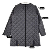 Traditional Weatherwear ARKLEY W/D HOOD サイズ34 フード付 キルティング コート ブラック レディース トラディショナルウェザーウェア【中古】5-1219T♪