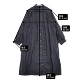 sacra ラミー ギャザー シャツワンピース 119108031 ベルト付き ワンピース ネイビー レディース サクラ【中古】6-0425M∞