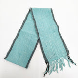 45R/45rpm ウール フリンジ マフラー ミズイロ レディース フォーティーファイブアールピーエム【中古】5-1215T◎