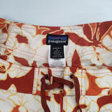 patagonia 86623SP03 アロハ柄 スイムパンツ 水着 サイズ6 ショートパンツ ハーフパンツ ショーツ オレンジ ホワイト レディース パタゴニア【中古】6-0421S△