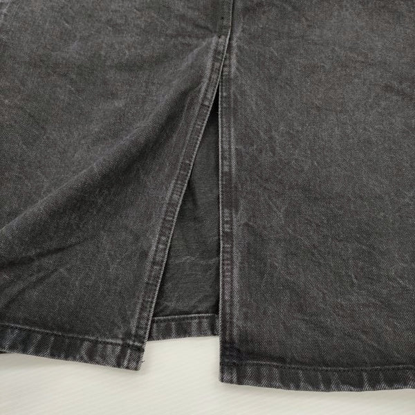 HYKE 70 USED WASH BLACK DENIM MIDI SKIRT サイズ1 定価45100円