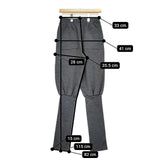 G.V.G.V. ARABIAN PANTS 定価35200円 GV2433004 ウールカットソー パンツ グレー レディース ジーヴィージーヴィー【中古】6-0114T∞