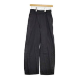 nano universe リネン混 ラップ パンツ 669-5127310 Mサイズ パンツ ブラック レディース ナノユニバース【中古】6-0322M◎