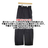 nano universe リネン混 ラップ パンツ 669-5127310 Mサイズ パンツ ブラック レディース ナノユニバース【中古】6-0322M◎