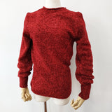 ZARA ラメ サイズS 背中開き セーター ニット レッド レディース ザラ【中古】5-1219T♪