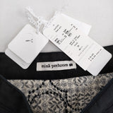 mina perhonen flower quilt 刺繍 定価59400円 aaa5308 サイズ38 ダウン ロングスカート 22AW ブラック レディース ミナペルホネン【中古】5-1210T♪