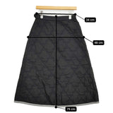 mina perhonen flower quilt 刺繍 定価59400円 aaa5308 サイズ38 ダウン ロングスカート 22AW ブラック レディース ミナペルホネン【中古】5-1210T♪