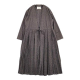 OUTIL ローブ カシュクール ワンピース 羽織り コットン 総柄 ワンピース グレー レディース ウティ【中古】6-0304M∞