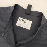 MHL. 595-5158500 COTTON CUPRA PLAINWEAVE 定価36960円 ワンピース 25SS ネイビー レディース エムエイチエル【中古】6-0304M∞