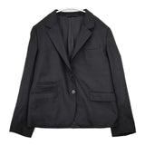 MARGARET HOWELL 578-220310 ウール 2ボタン テーラードジャケット ブラック レディース マーガレットハウエル【中古】6-0114T∞