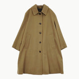 MARGARET HOWELL MILLED WOOL TWILL 578-3212003 サイズ1 ステンカラーコート 23AW カーキ レディース マーガレットハウエル【中古】5-1219T♪