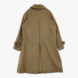 MARGARET HOWELL MILLED WOOL TWILL 578-3212003 サイズ1 ステンカラーコート 23AW カーキ レディース マーガレットハウエル【中古】5-1219T♪