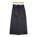 MARGARET HOWELL 24SS PLAIN WEAVE COTTON LINEN TROUSERS コットンリネン 定価38500円 キュロット ブラック レディース マーガレットハウエル【中古】6-0322M◎