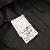 MARGARET HOWELL 24SS PLAIN WEAVE COTTON LINEN TROUSERS コットンリネン 定価38500円 キュロット ブラック レディース マーガレットハウエル【中古】6-0322M◎