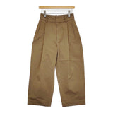 MARGARET HOWELL COTTON TWILL サイズ1 定価39600円 578-5243205 パンツ 25AW ベージュ レディース マーガレットハウエル【中古】5-1210G♪