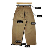 MARGARET HOWELL COTTON TWILL サイズ1 定価39600円 578-5243205 パンツ 25AW ベージュ レディース マーガレットハウエル【中古】5-1210G♪