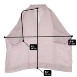 nest Robe 01212-1194 リネンフリルチュニック リボン付き 日本製 サイズF チュニック ピンク レディース ネストローブ【中古】6-0421S△