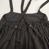 nest Robe リネン起毛ジャンパースカート 01224-1264 サロペット ブラック レディース ネストローブ【中古】6-0114T∞