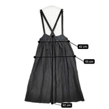 nest Robe リネン起毛ジャンパースカート 01224-1264 サロペット ブラック レディース ネストローブ【中古】6-0114T∞