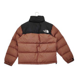 THE NORTH FACE ヌプシジャケット ショート丈 NDW92335 サイズL ダウンジャケット 23AW ブラウン ブラック レディース ザノースフェイス【中古】5-1219A♪