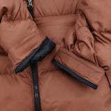 THE NORTH FACE ヌプシジャケット ショート丈 NDW92335 サイズL ダウンジャケット 23AW ブラウン ブラック レディース ザノースフェイス【中古】5-1219A♪