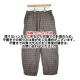 nest Robe チェックイージーパンツ リネン 01233-1424 パンツ グレー ネイビー レディース ネストローブ【中古】6-0322M◎