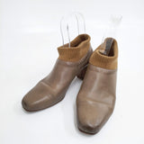 mina perhonen mountain pigeon 24.5cm ブーティ ブーツ ブラウン レディース ミナペルホネン【中古】5-1217T◎