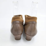 mina perhonen mountain pigeon 24.5cm ブーティ ブーツ ブラウン レディース ミナペルホネン【中古】5-1217T◎