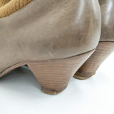 mina perhonen mountain pigeon 24.5cm ブーティ ブーツ ブラウン レディース ミナペルホネン【中古】5-1217T◎