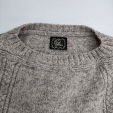 cardo fabrica スリット プルオーバー ウール セーター ニット グレー レディース カルドファブリカ【中古】6-0114T∞