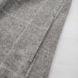 HONORE ウールアンゴラカシミヤ リバーシブル RLG6509011 チェック コート グレー レディース オノレ【中古】5-1219T♪
