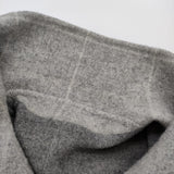 HONORE ウールアンゴラカシミヤ リバーシブル RLG6509011 チェック コート グレー レディース オノレ【中古】5-1219T♪