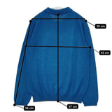 mina perhonen SA8718 loma ウールシルク ポロ セーター ニット ブルー レディース ミナペルホネン【中古】6-0114T∞