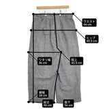 fig London コットンリネン グレンチェック サイズF 70-01-PT-024-17-1 パンツ グレー レディース フィグロンドン【中古】6-0322M◎