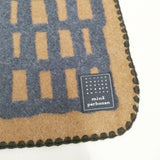 mina perhonen sora check ひざ掛け ブランケット ブラウン グレー レディース ミナペルホネン【中古】5-1215T◎